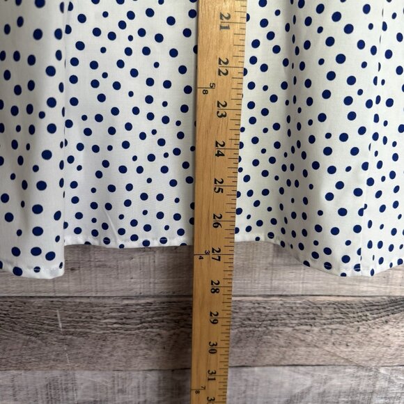 Foxcroft Women's White Button-Down Dress Shirt Wrinkle-Free Fitted Stretch 14 - Picture 9 of 10